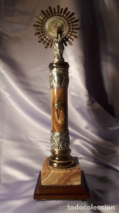 Antig&uuml;edades: Virgen del Pilar de plata - Foto 2