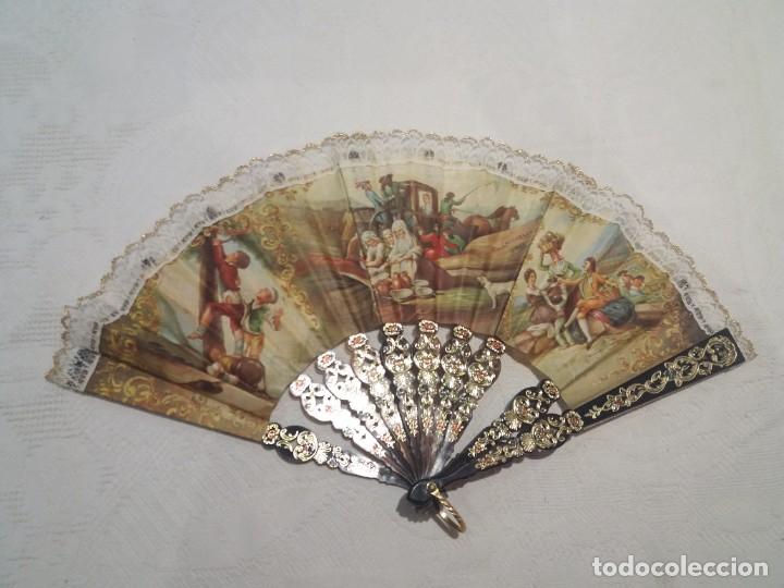 Antig&uuml;edades: Antiguo abanico, 24 cm - Foto 1