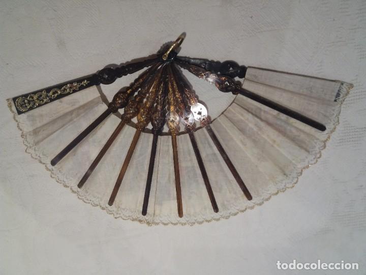 Antig&uuml;edades: Antiguo abanico, 24 cm - Foto 3