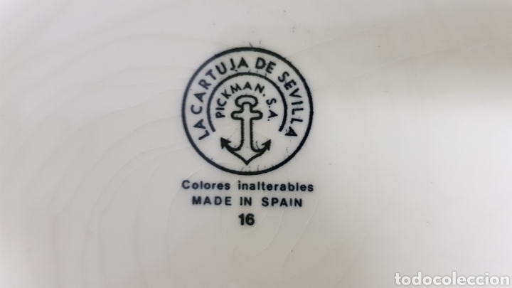 Antig&uuml;edades: ENSALADERA LA CARTUJA DE SEVILLA PICKMAN - Foto 5