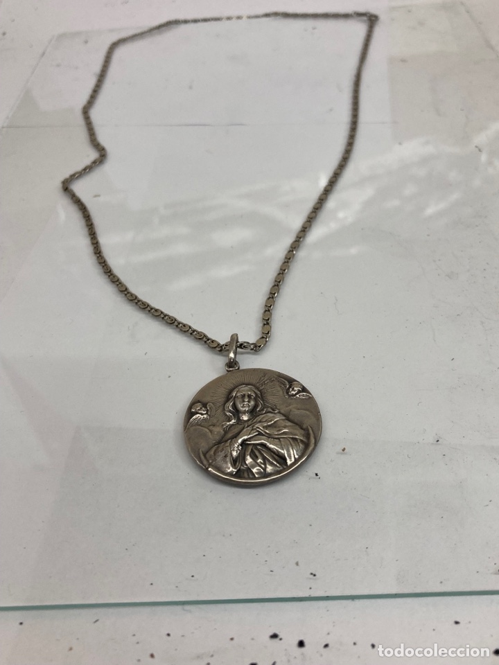 Antig&uuml;edades: Cadena con Medalla Religiosa - Foto 1