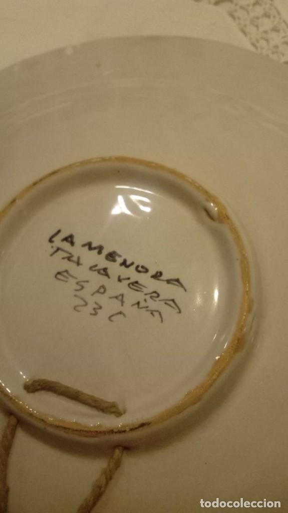Antig&uuml;edades: Plato de Talavera.Firmado - Foto 3