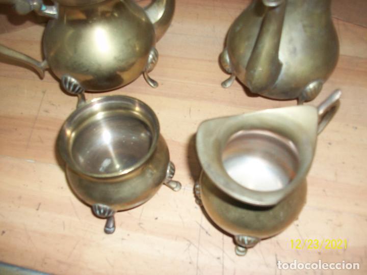 Antig&uuml;edades: JUEGO DE CAFE EN BRONCE - Foto 3