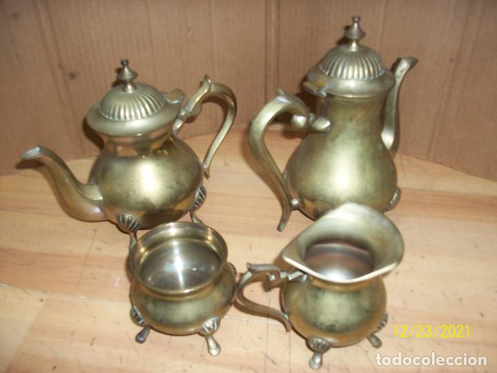 Antig&uuml;edades: JUEGO DE CAFE EN BRONCE - Foto 4