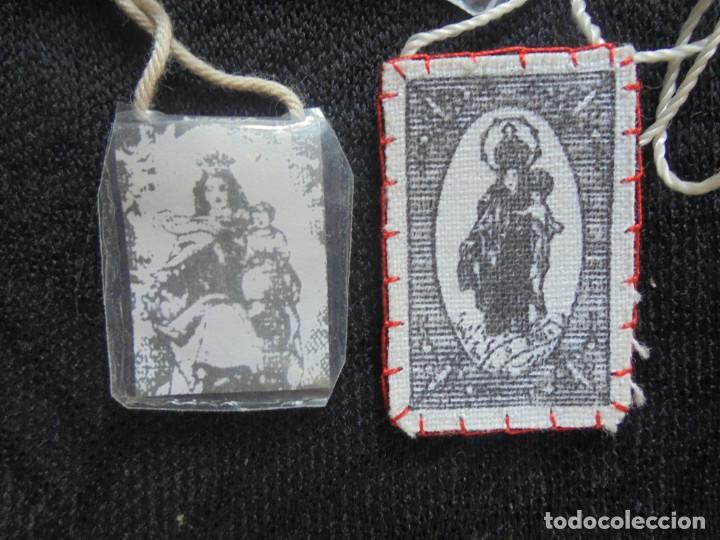 Antig&uuml;edades: Escapularios Virgen del Carmen - Foto 3