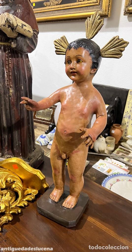 Antig&uuml;edades: Ni&ntilde;o Jes&uacute;s de pie para vestir - Foto 1