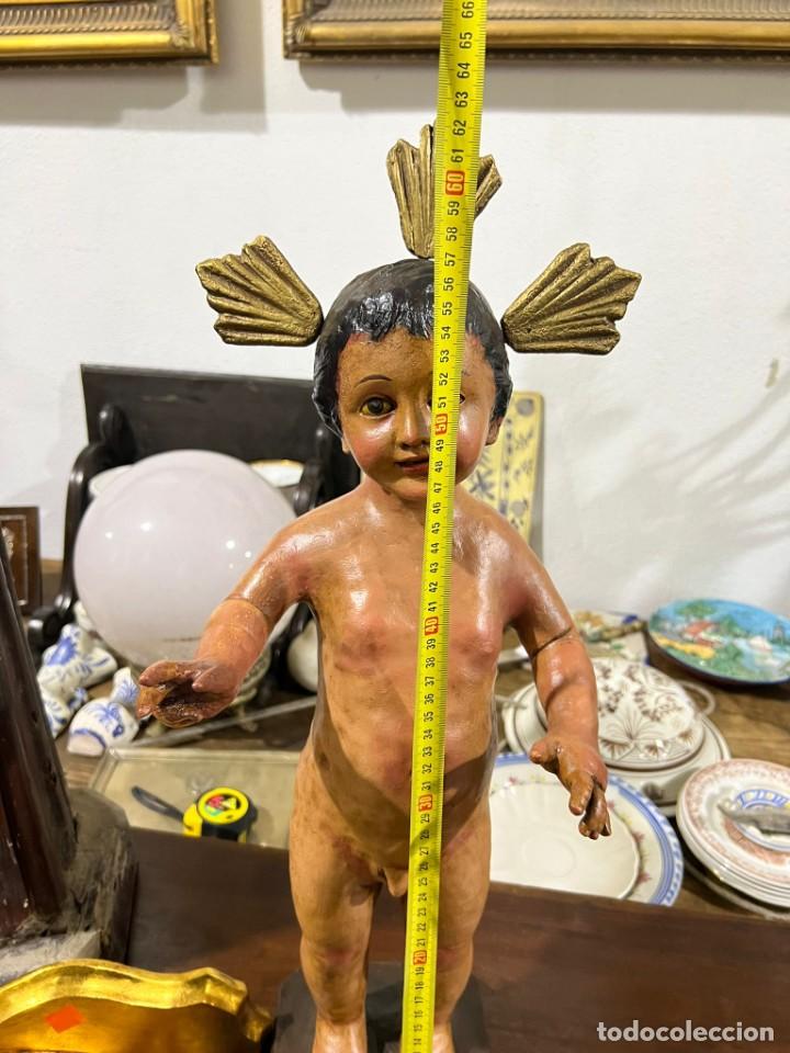 Antig&uuml;edades: Ni&ntilde;o Jes&uacute;s de pie para vestir - Foto 3