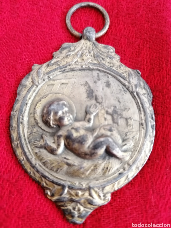 Antig&uuml;edades: Antigua Medalla De Cuna. - Foto 7