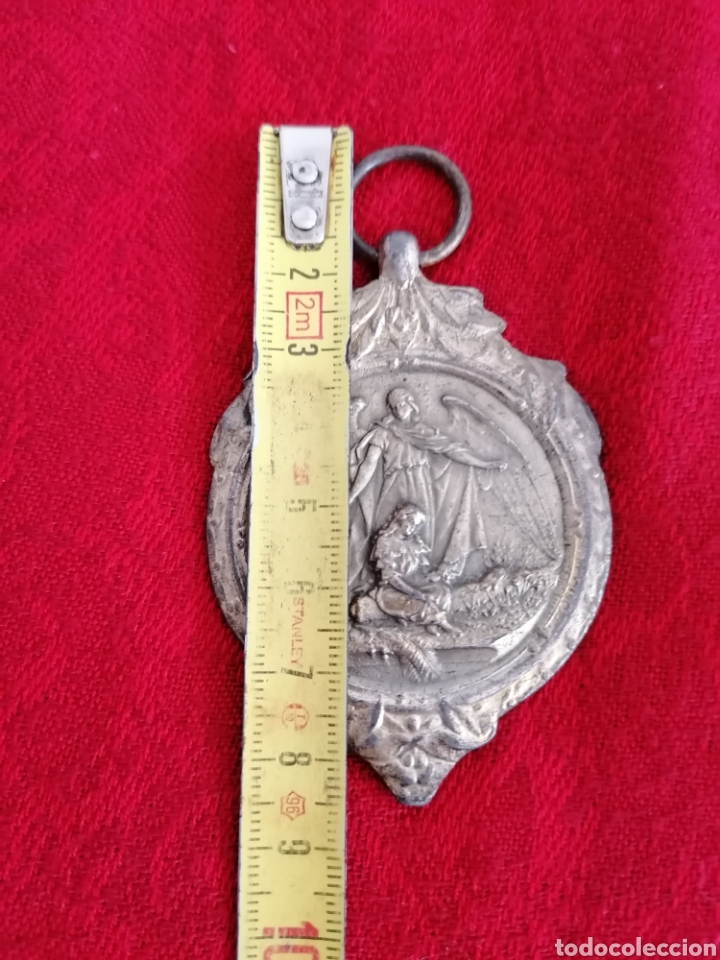 Antig&uuml;edades: Antigua Medalla De Cuna. - Foto 8