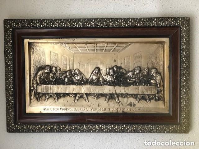 Antig&uuml;edades: CUADRO ANTIGUO DE LA SAGRADA CENA EN CHAPA-(#) - Foto 1