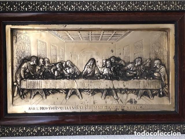 Antig&uuml;edades: CUADRO ANTIGUO DE LA SAGRADA CENA EN CHAPA-(#) - Foto 2