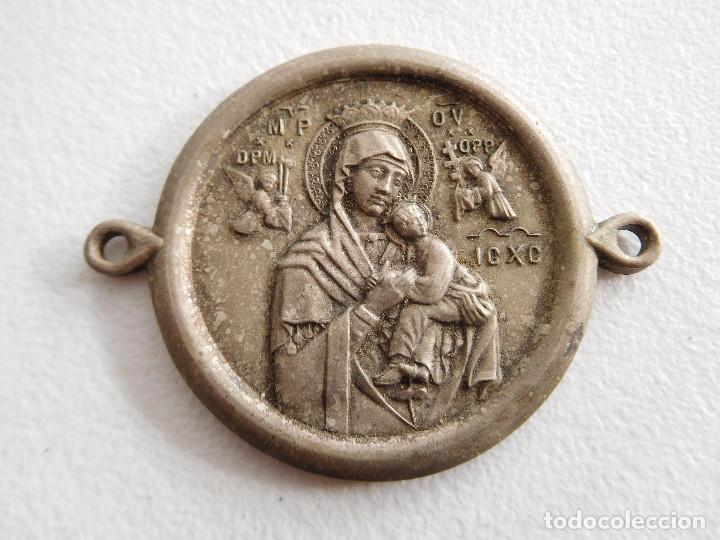 Antig&uuml;edades: Placa antigua virgen con ni&ntilde;o - Foto 1
