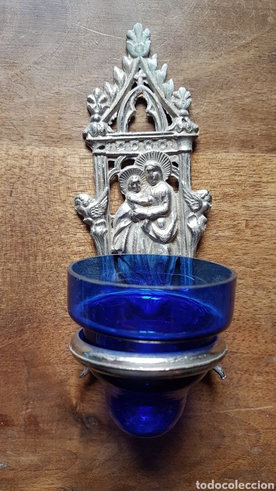 Antig&uuml;edades: Antigua y preciosa benditera - Foto 1