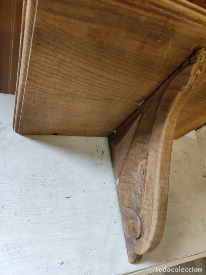 Antig&uuml;edades: Repisa madera casta&ntilde;o - Foto 3