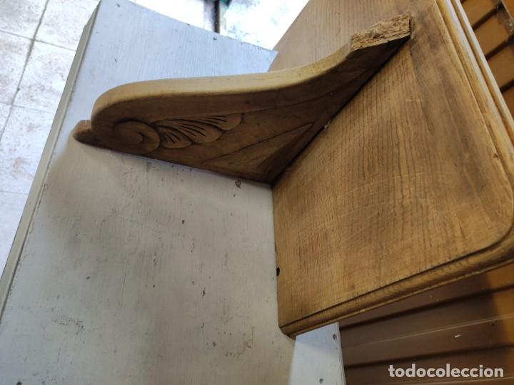 Antig&uuml;edades: Repisa madera casta&ntilde;o - Foto 4