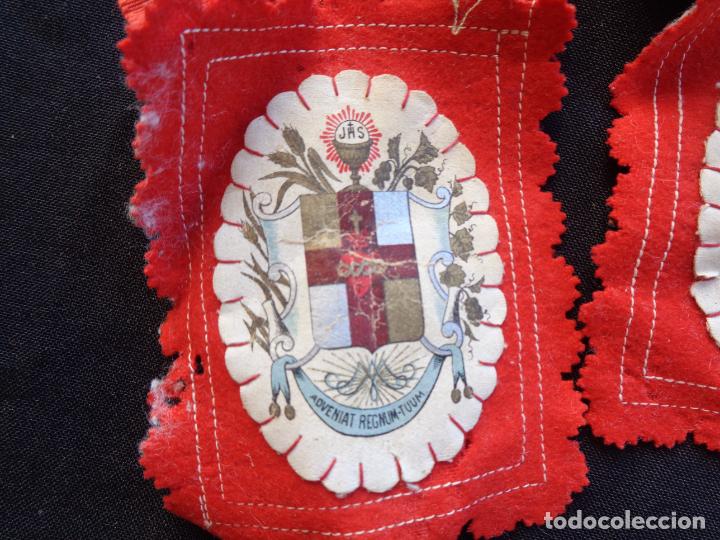 Antig&uuml;edades: LOTE ESCAPULARIO 1877 Y MEDALLAS - Foto 2