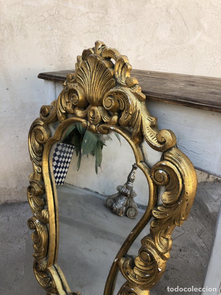 Antig&uuml;edades: Antiguo Espejo Cornucopia Pan de Oro - Foto 2