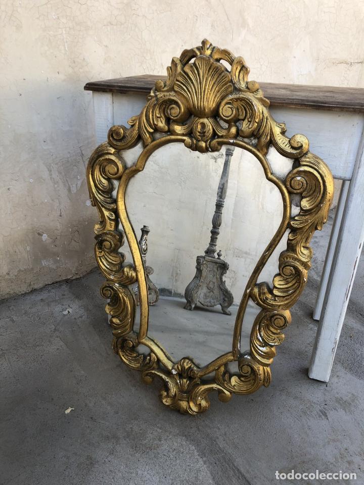Antig&uuml;edades: Antiguo Espejo Cornucopia Pan de Oro - Foto 1