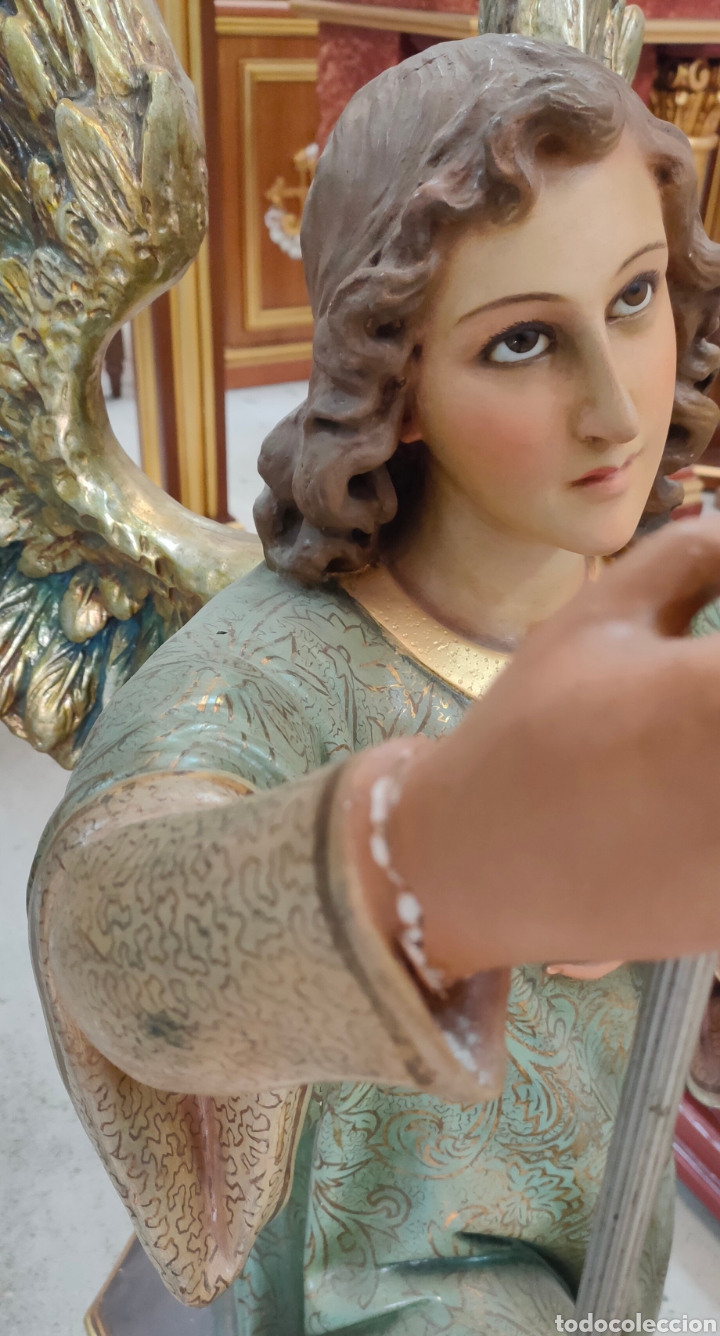 Antig&uuml;edades: &Aacute;ngel porta candelabro - Foto 3