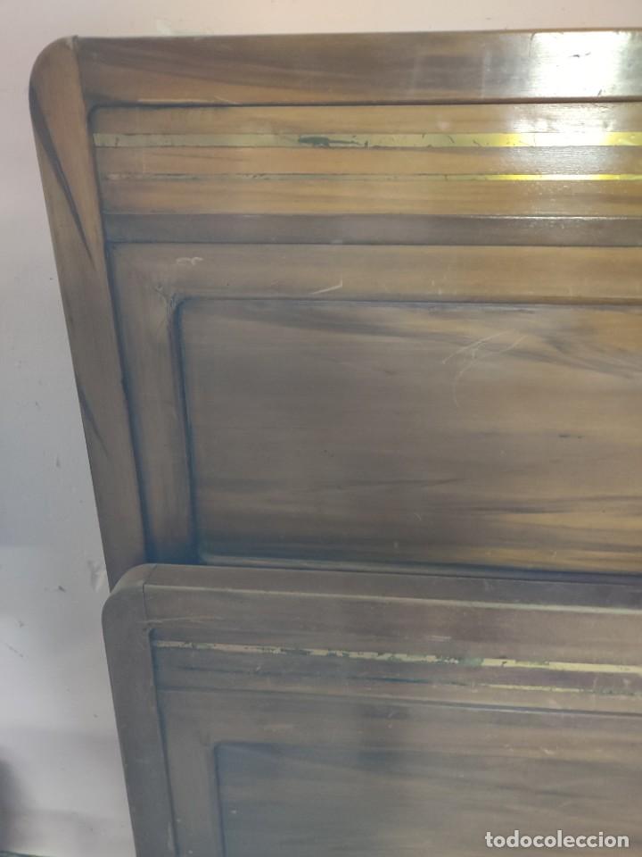 Antig&uuml;edades: Cama completa con sus largueros - Foto 3