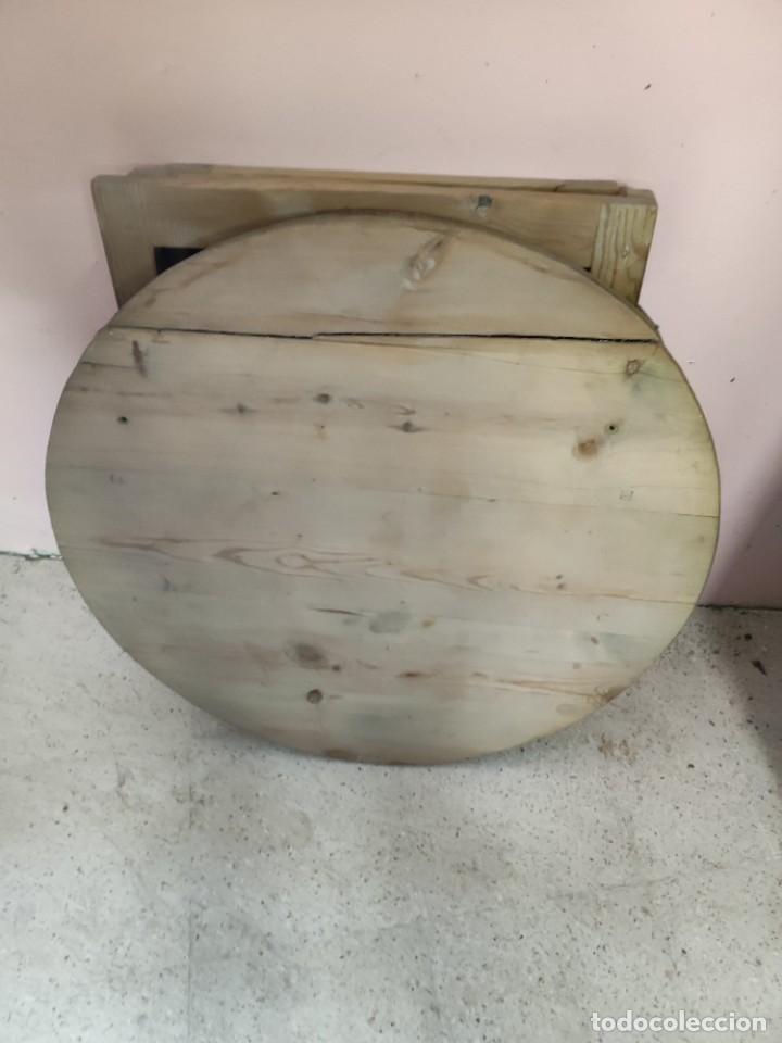 Antig&uuml;edades: Mesa rustica redonda pino - Foto 5