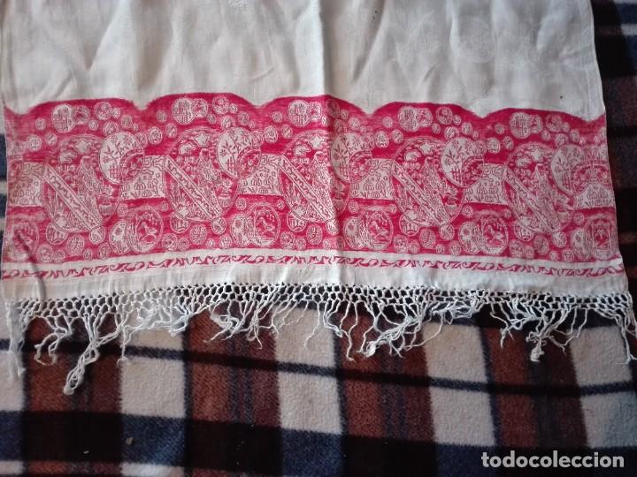 Antig&uuml;edades: Pa&ntilde;o de altar con adornos de Santos - Foto 2