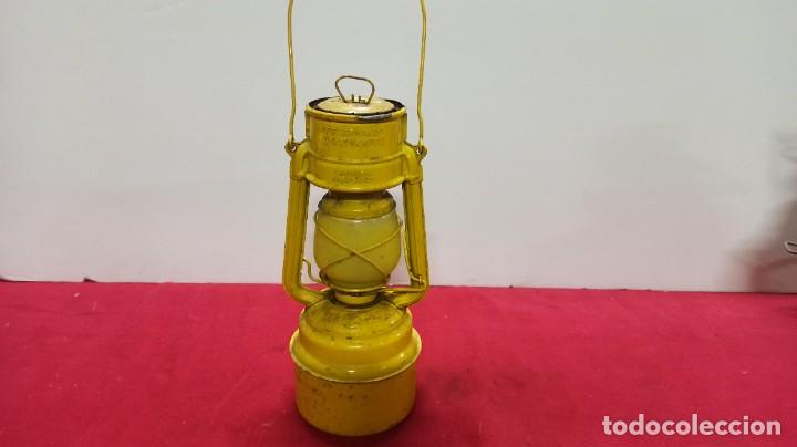Antig&uuml;edades: Antiguo farol de obras publicas Alem&aacute;n. - Foto 3