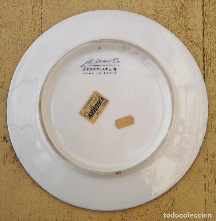 Antig&uuml;edades: Plato De Manises Recuerdo de M&aacute;laga - Foto 2