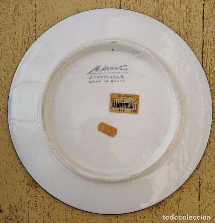 Antig&uuml;edades: Plato De Manises Recuerdo de M&aacute;laga - Foto 2
