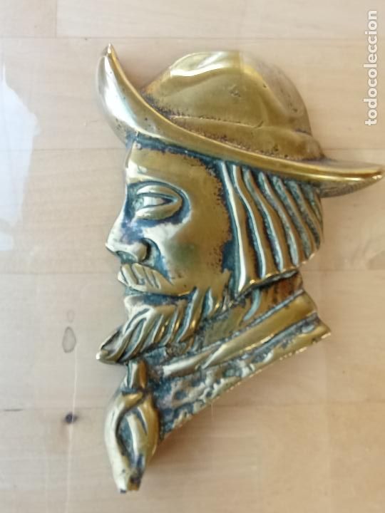 Antig&uuml;edades: CARA DE BRONCE DE DON QUIJOTE - Foto 1