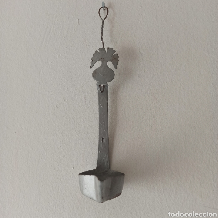 Antig&uuml;edades: Antigua Lampara de aceite 21cm - Foto 4