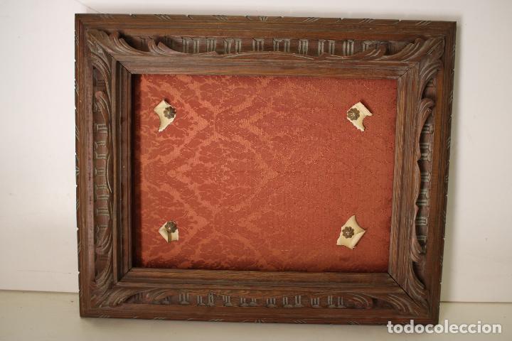 Antig&uuml;edades: antiguo marco de madera tallada - Foto 1