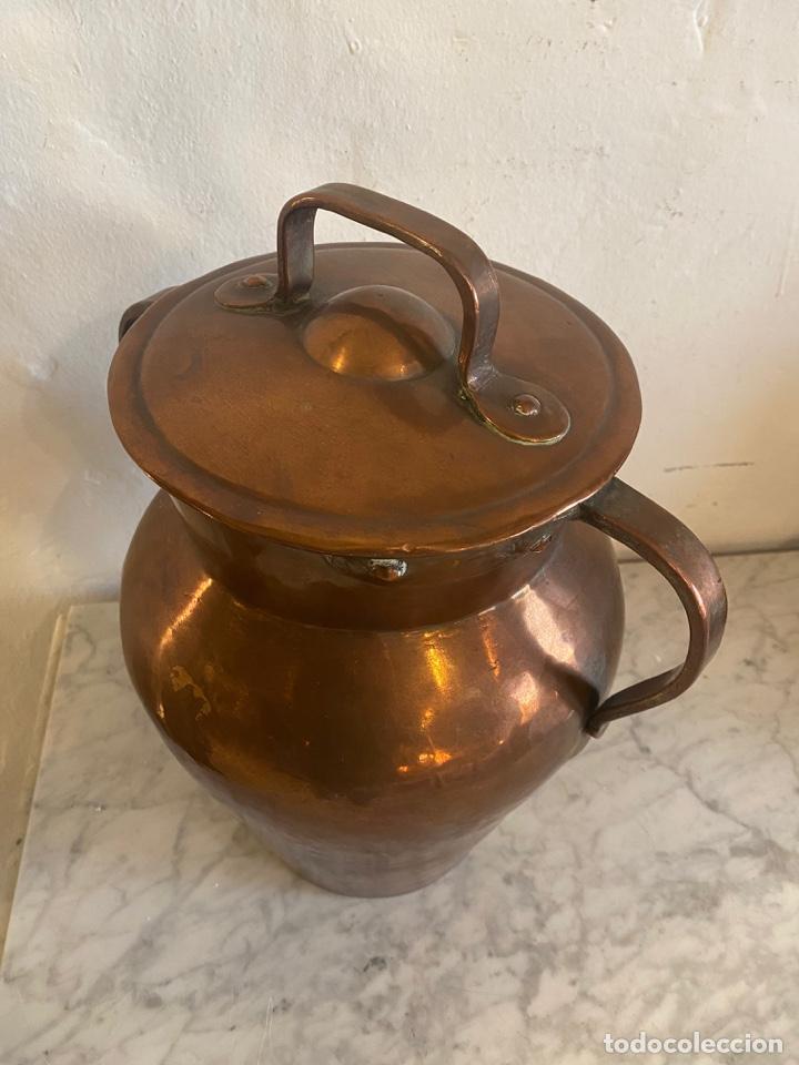 Antig&uuml;edades: - JARRON DE COBRE ANTIGUO - Foto 4