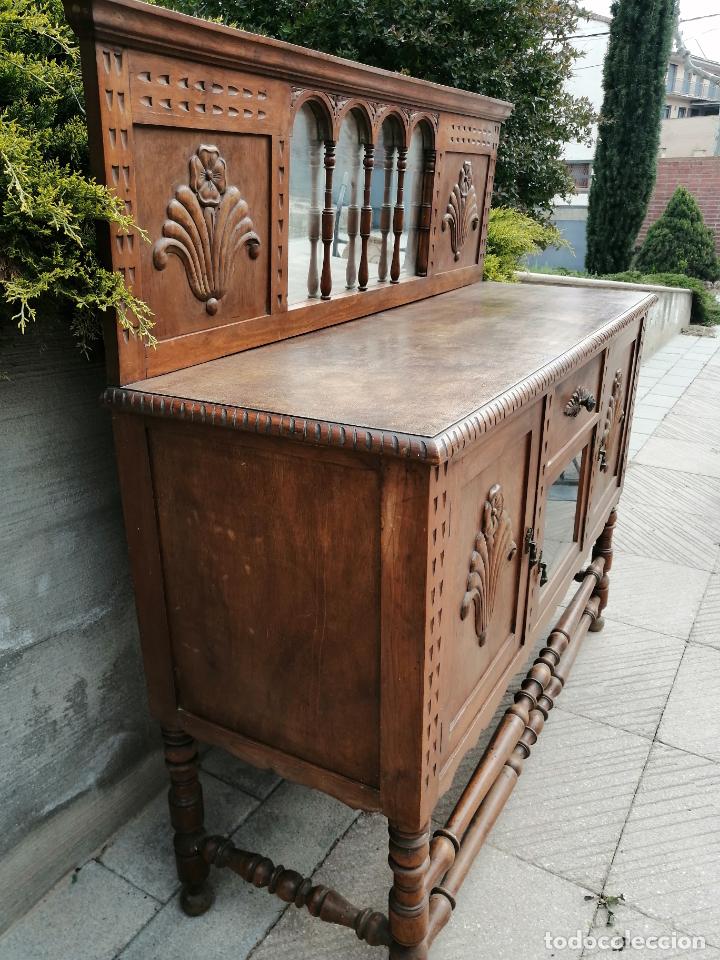 Antig&uuml;edades: APARADOR BUFET CON TALLA PARA RESTAURAR - Foto 6