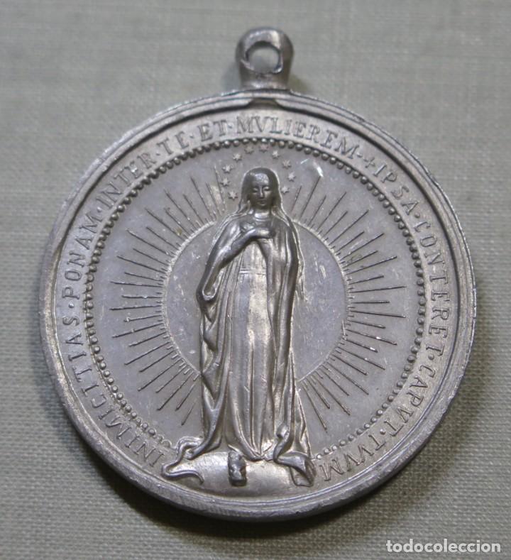 Antiguidades: MEDALLA. MARIA INMACULADA. 50 ANIVERSARIO DOGMA INMACULADA CONCEPCION. 1904. GRANDE