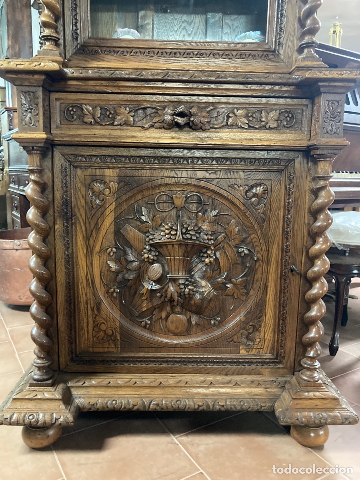 Antig&uuml;edades: Vitrina roble restaurado - Foto 2