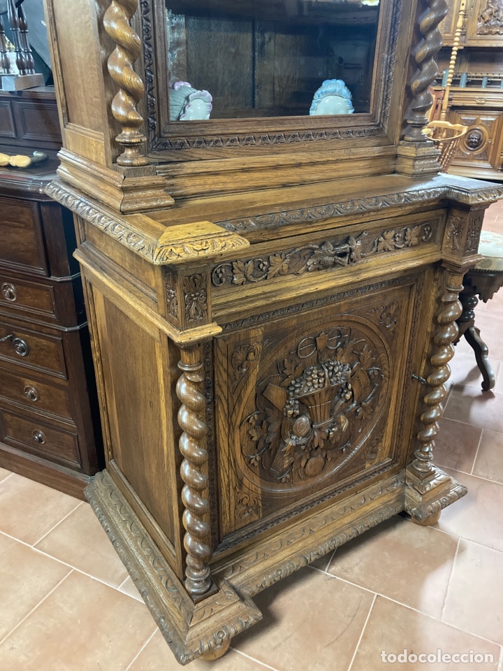 Antig&uuml;edades: Vitrina roble restaurado - Foto 4