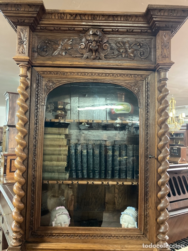 Antig&uuml;edades: Vitrina roble restaurado - Foto 5