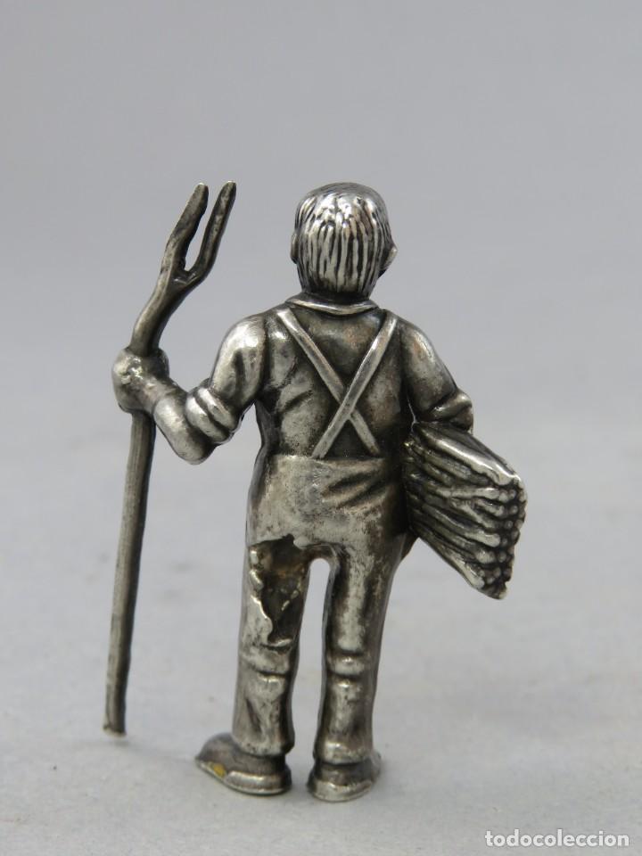 Antig&uuml;edades: Miniatura en plata de Campesino - Foto 3