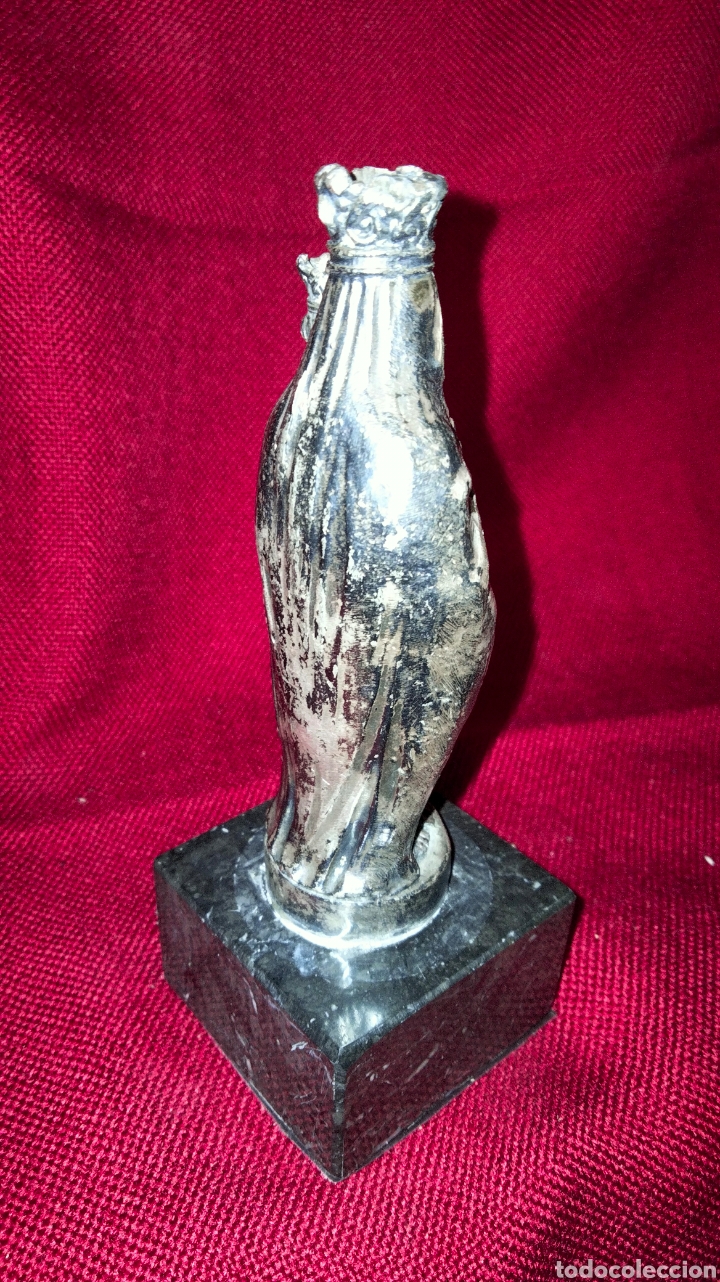 Antig&uuml;edades: ANTIGUA FIGURA PLATEADA - Foto 5