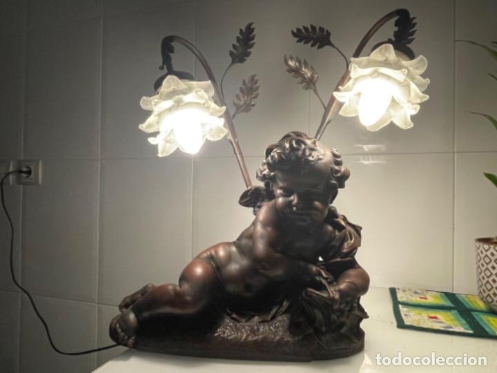 Antig&uuml;edades: L&aacute;mpara angelito - Foto 1