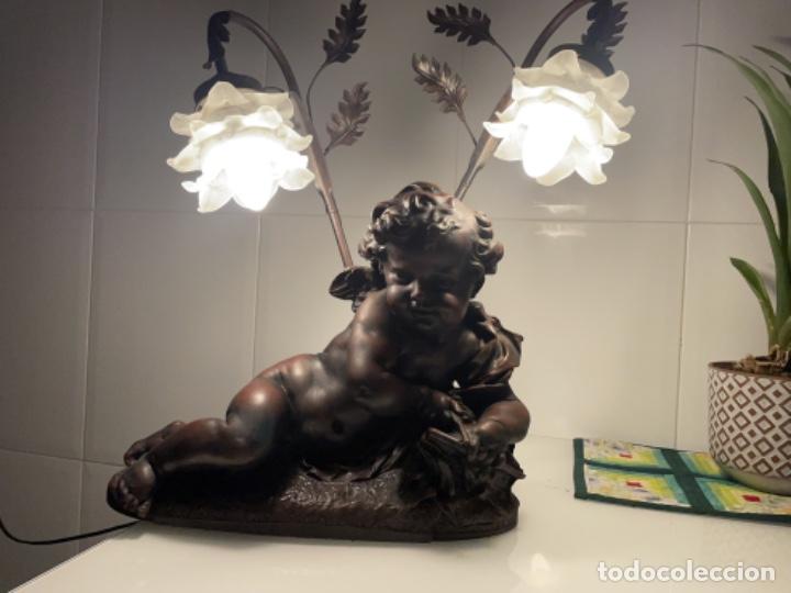 Antig&uuml;edades: L&aacute;mpara angelito - Foto 4