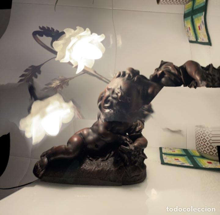Antig&uuml;edades: L&aacute;mpara angelito - Foto 5