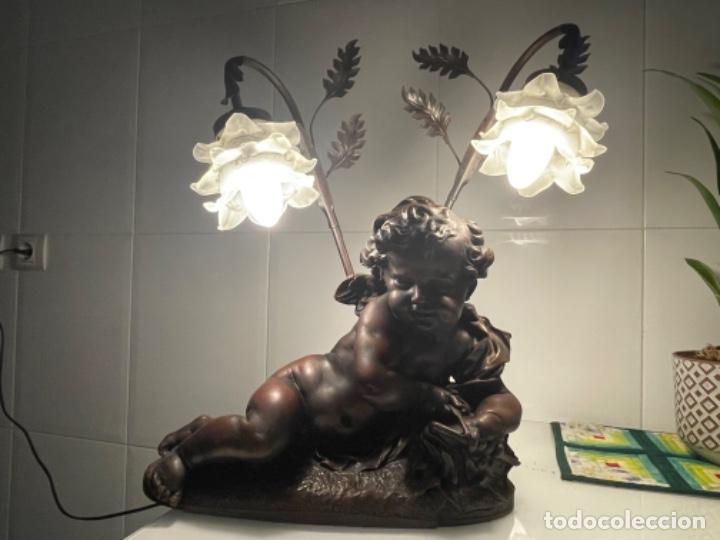 Antig&uuml;edades: L&aacute;mpara angelito - Foto 7