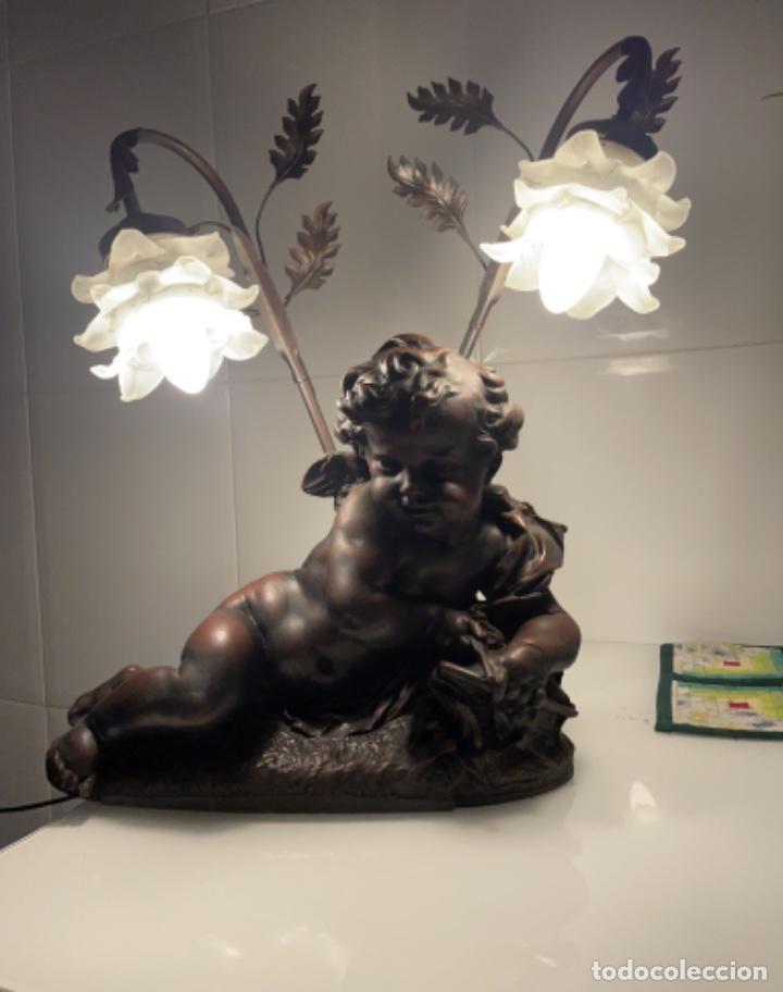 Antig&uuml;edades: L&aacute;mpara angelito - Foto 8