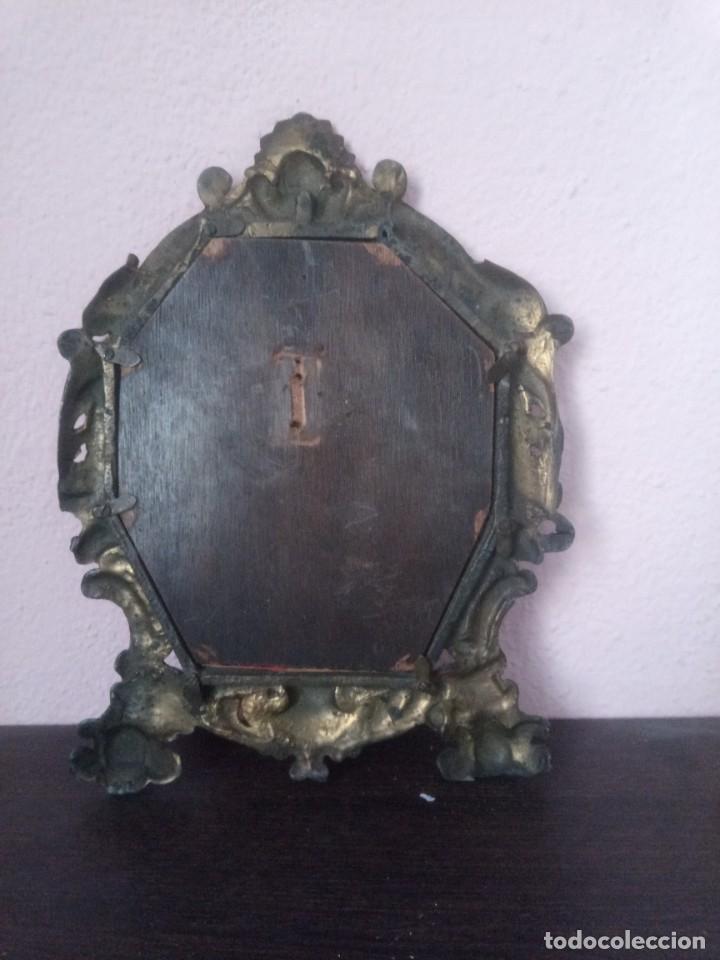 Antig&uuml;edades: Espejo antiguo de bronce - Foto 3