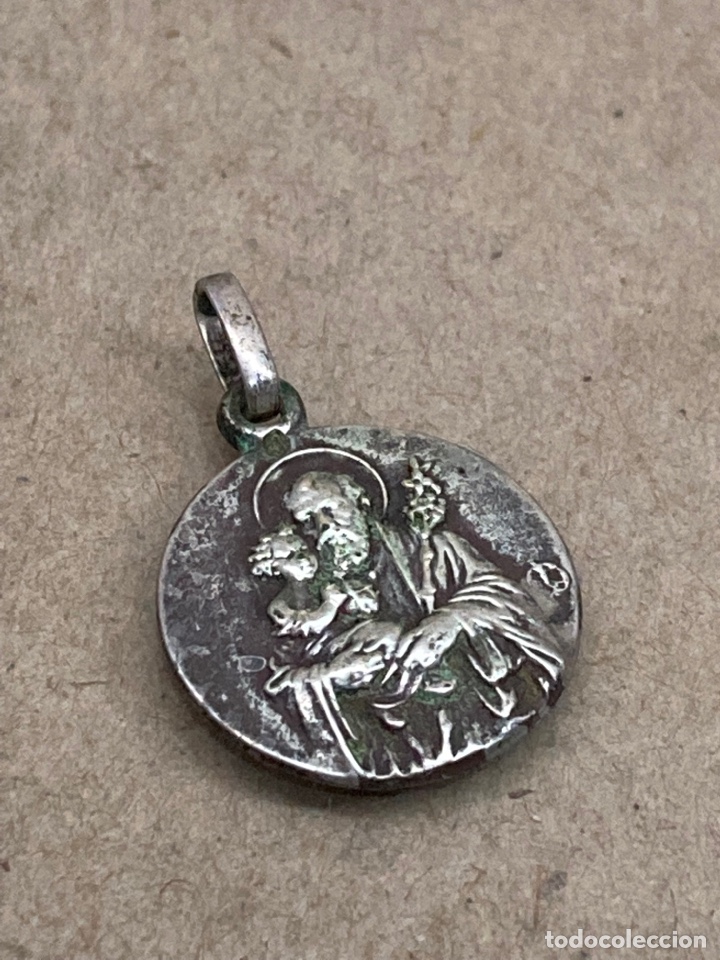 Antig&uuml;edades: Colgante de plata religioso - Foto 1