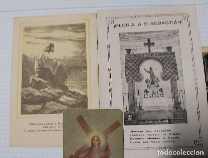 Antig&uuml;edades: Lote de estampas y recordatorios religiosos - Foto 2