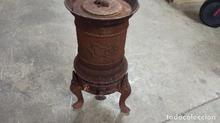 Antig&uuml;edades: Estufa de carb&oacute;n o le&ntilde;a completa - Foto 6