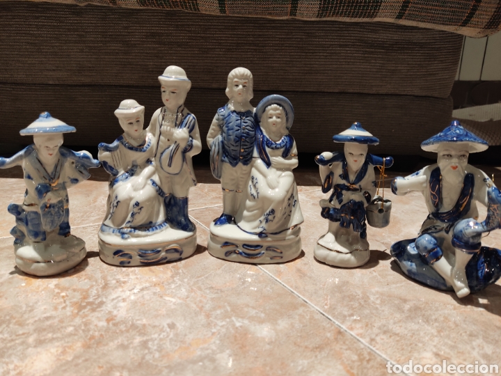 Antig&uuml;edades: Juego figuras cer&aacute;mica - Foto 1